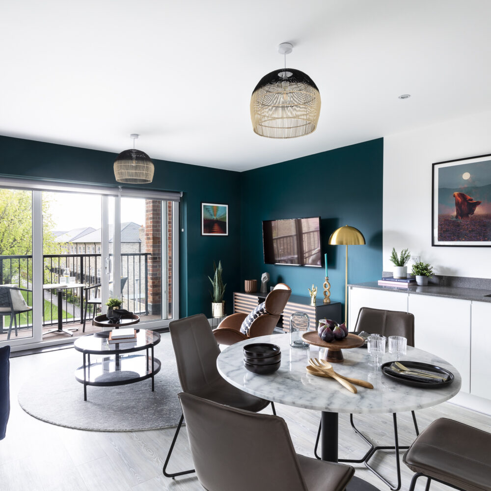 kooky whetstone open plan living room