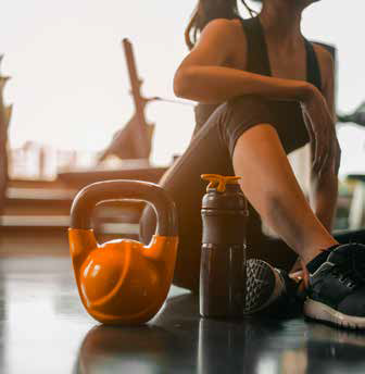 woman at health club